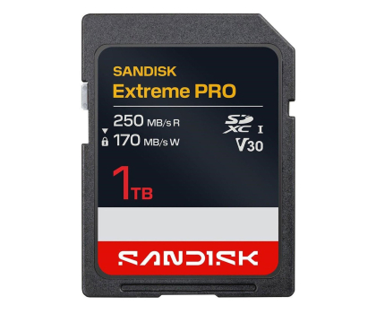 Karta pamięci Sandisk 1TB SDXC Extreme Pro UHS-I 250/170MB/s